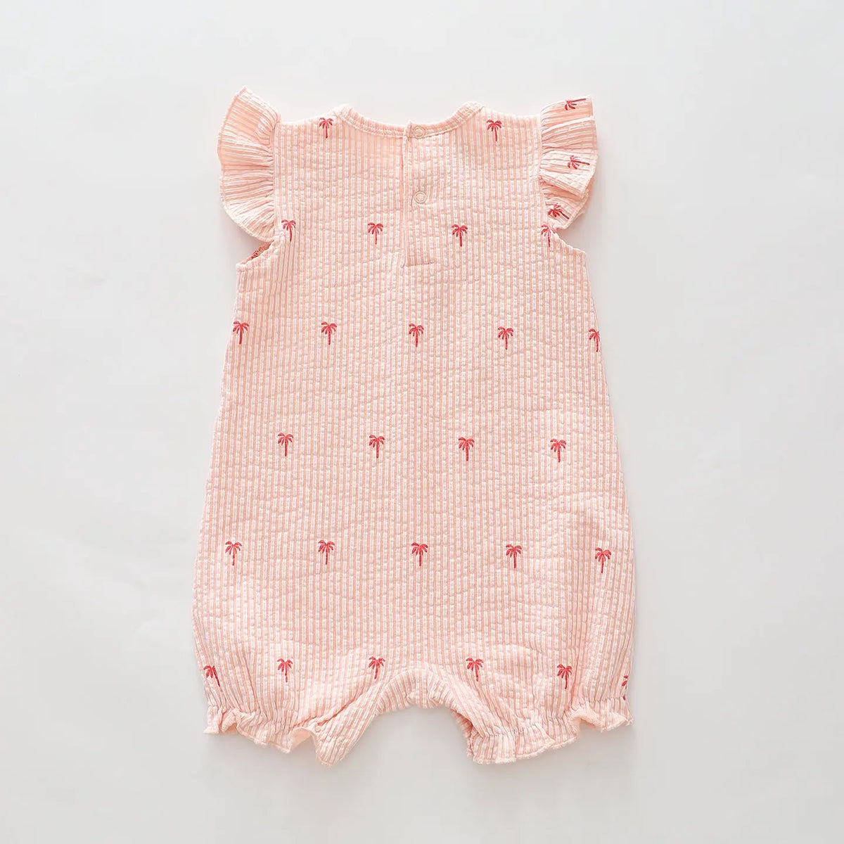 Baby Girls Palm Tree Seersucker Romper Ollies Place