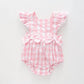 Baby Girls Pretty Pink Gingham Sunsuit Ollies Place