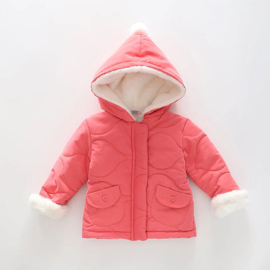 Baby Girls Quilted Sherpa Coat Ollies Place