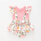 Baby Girls Vintage Floral Pinafore Romper Ollies Place
