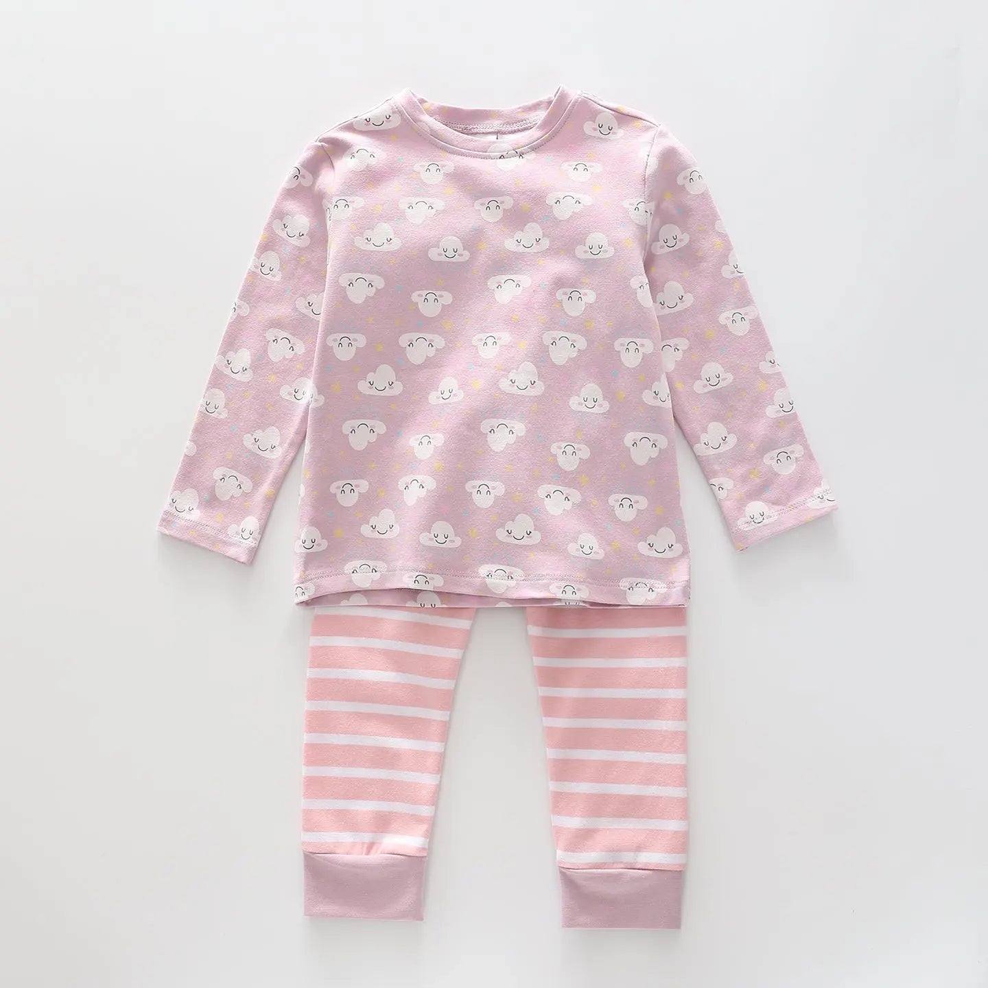 Baby Girls' All Over Cloud Print Pyjama Set Ollies Place