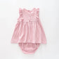 Baby Girls, Pink Cheesecloth Dress Set Ollies Place