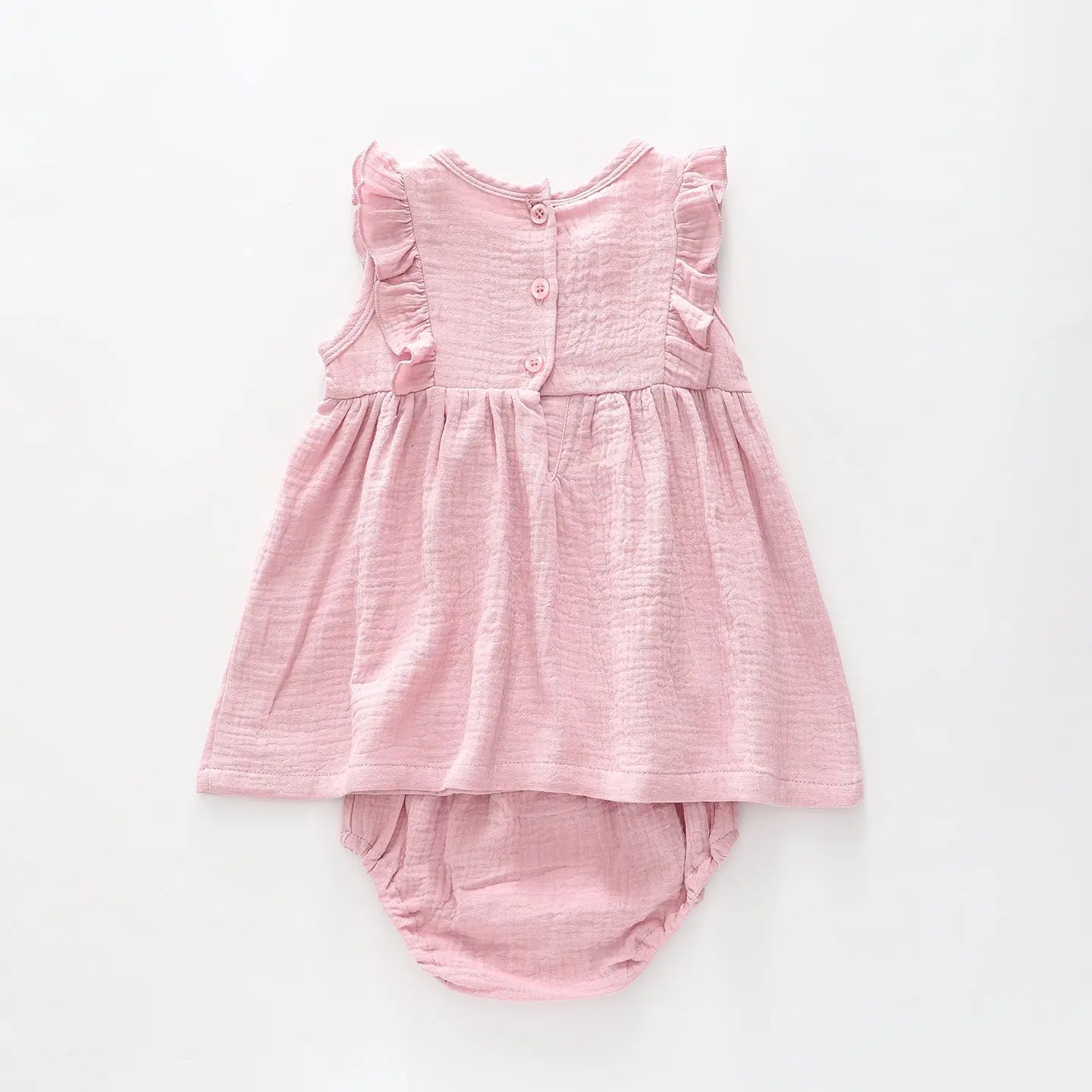 Baby Girls, Pink Cheesecloth Dress Set Ollies Place