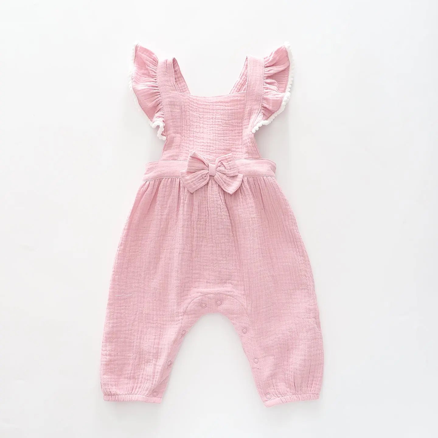 Baby Girls, Pink Cheesecloth Romper Ollies Place