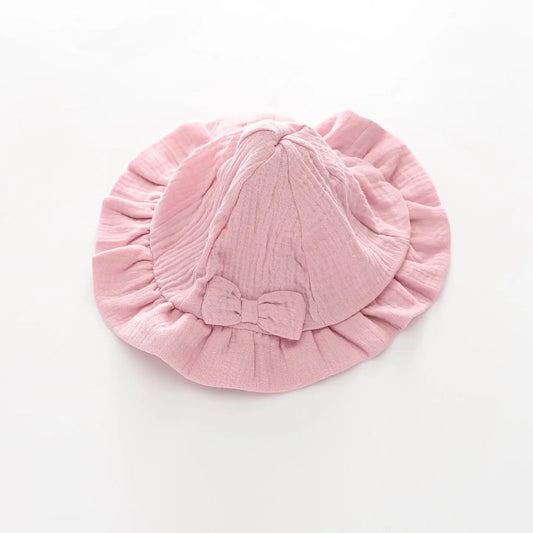 Baby Girls, Pink Cheesecloth Sun Hat Ollies Place