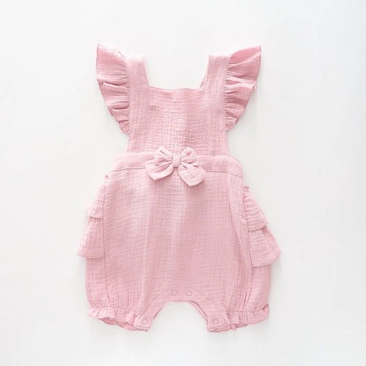 Baby Girls, Pink Cheesecloth Sunsuit Ollies Place