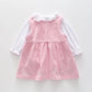 Baby Girls' Pink Cord Pinafore Set Ollies Place