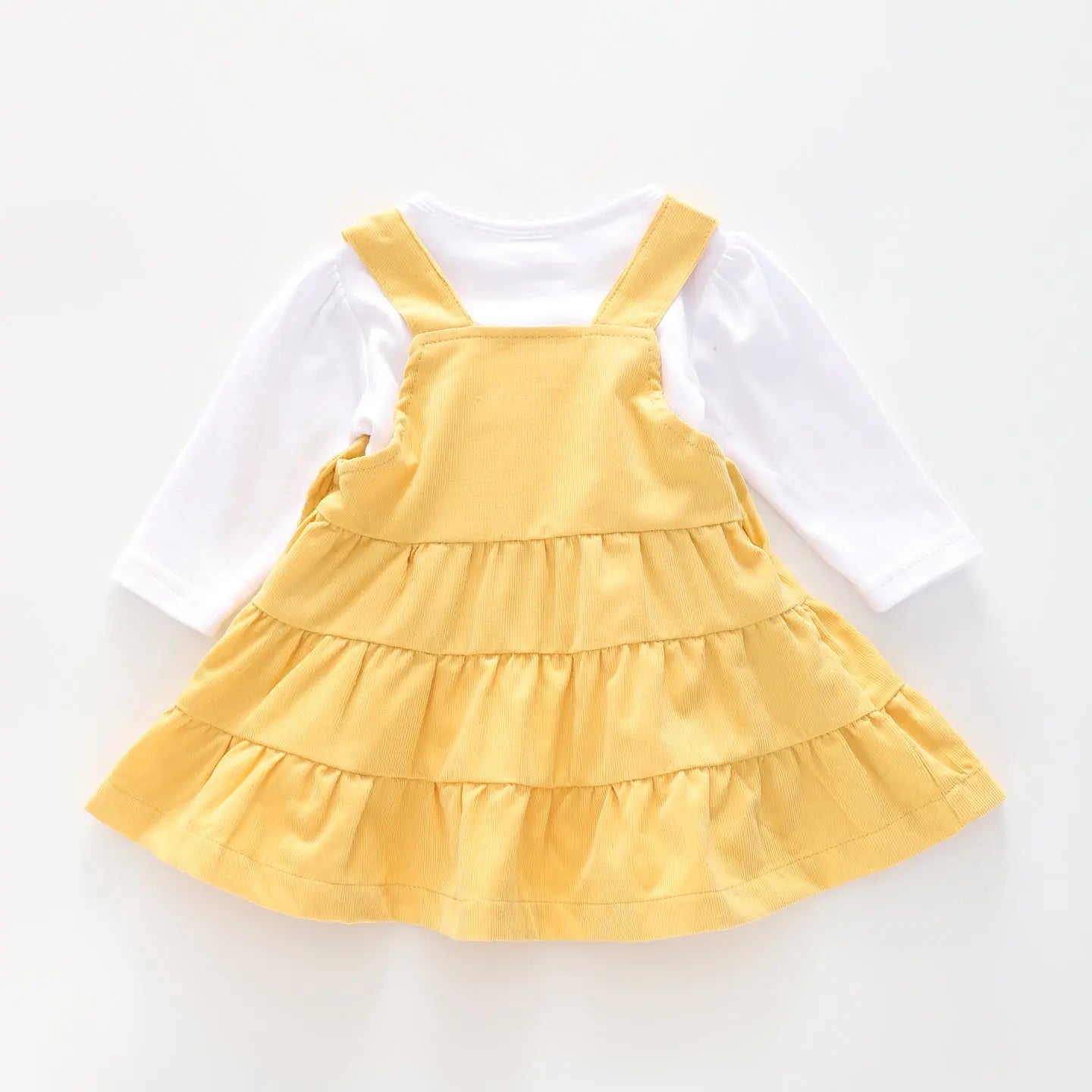 Baby Girls' Yellow Pinafore Set Ollies Place