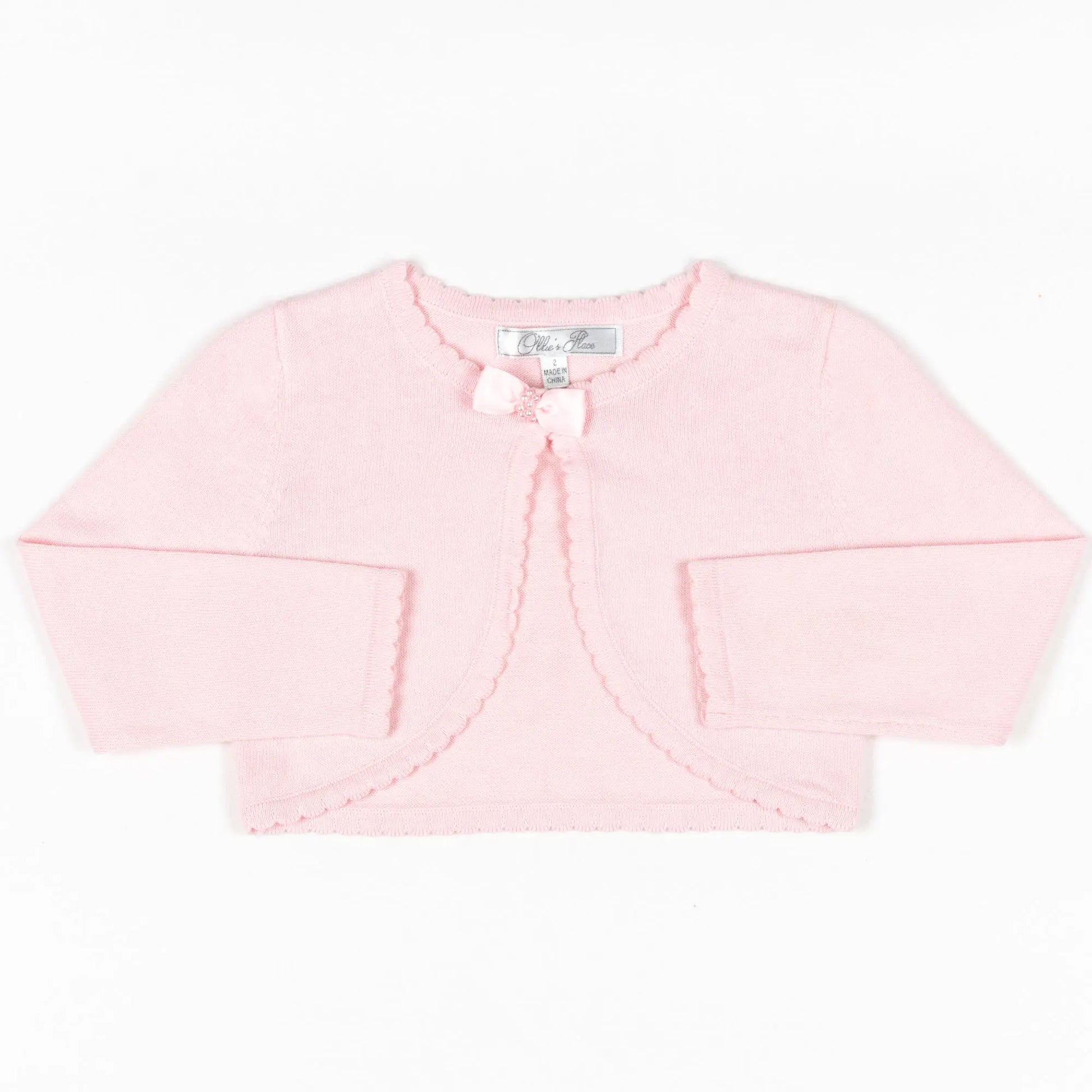 Baby Infant Girl Pink Formal Cardigan Ollies Place