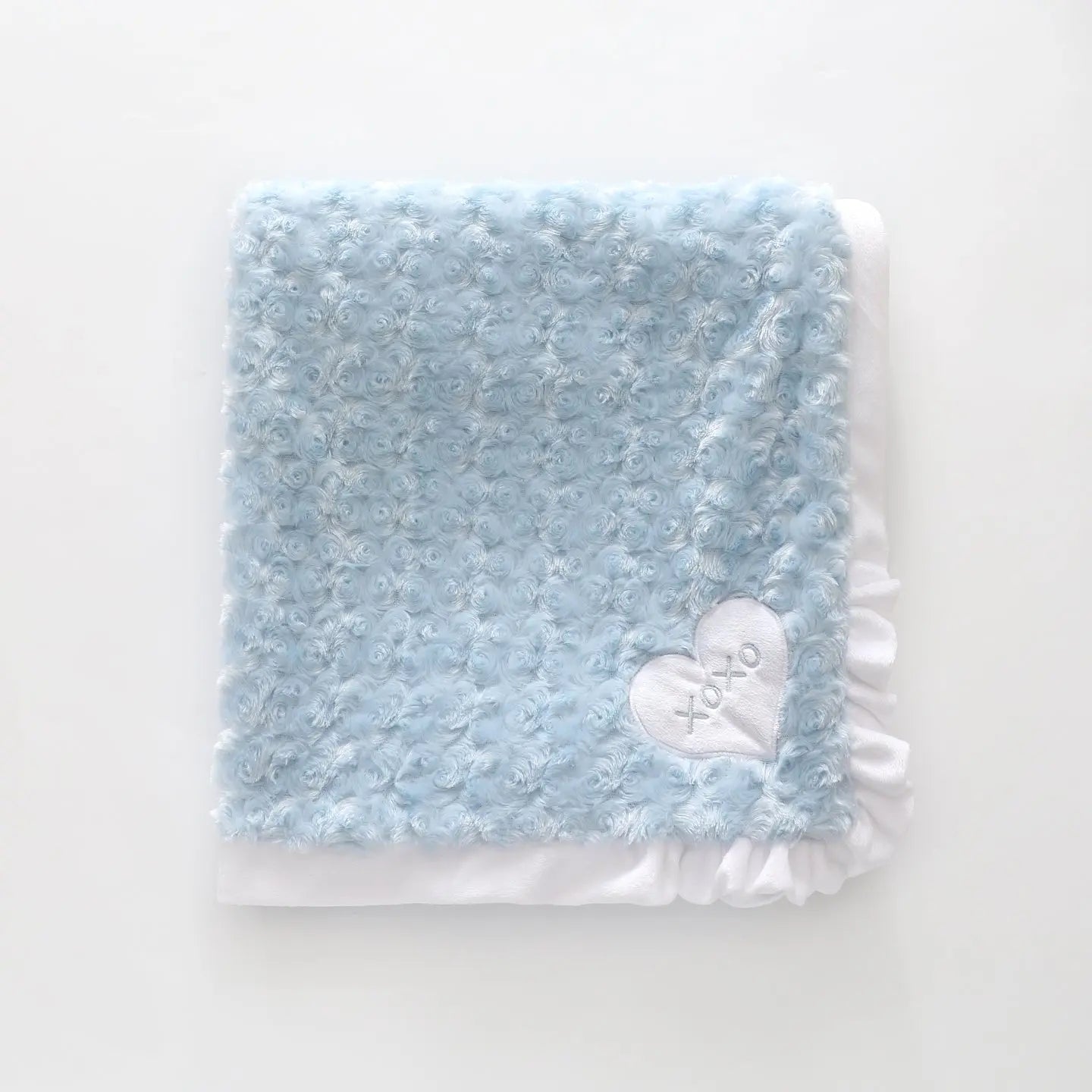 Baby Rose Fur Blanket Blue Ollies Place