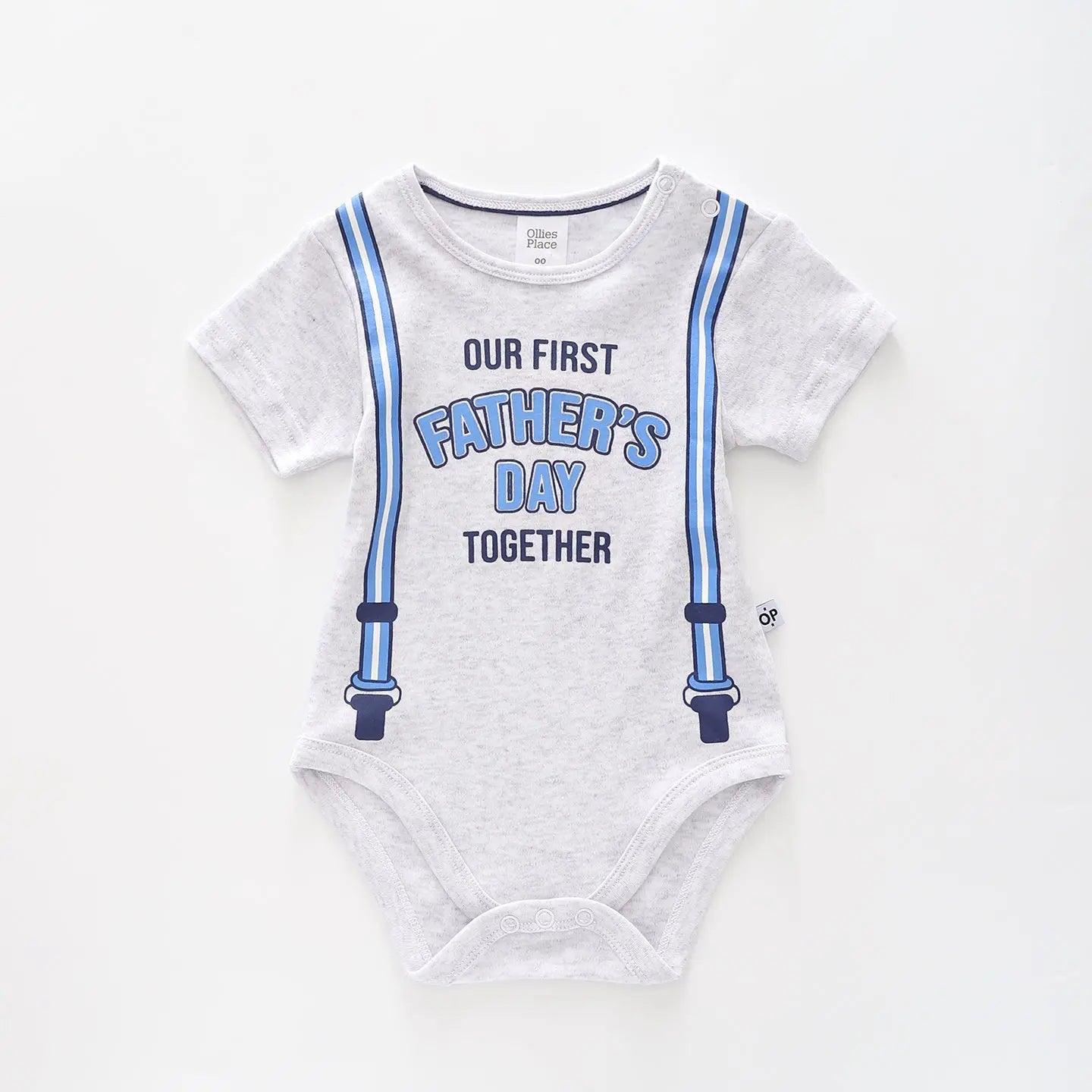 Baby Slogan Bodysuit, Our First Fathers Day Together Ollies Place