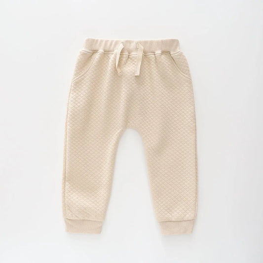 Baby's Beige Quilted Look Pants Ollies Place