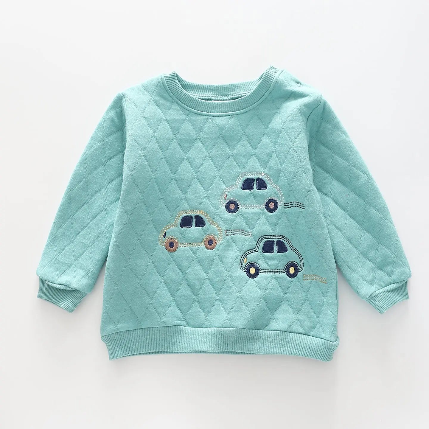 Babys' Vroom Vroom Quilted Jumper Ollies Place