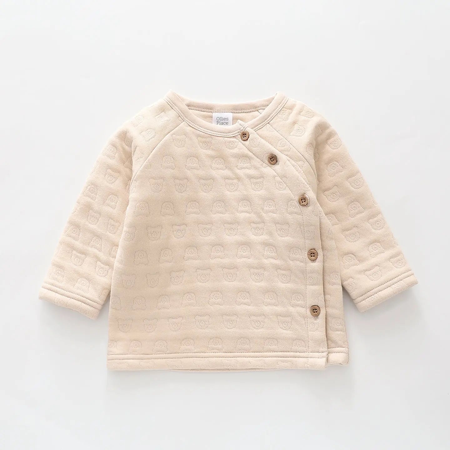 Bear Face Button Sweatshirt Ollies Place