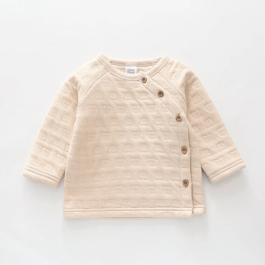 Bear Face Button Sweatshirt Ollies Place