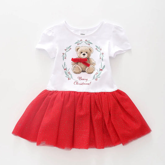 Beary Christmas Tulle Tutu Dress Ollies Place