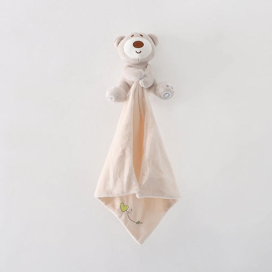 Beige Bear Comfort Blanket Ollies Place