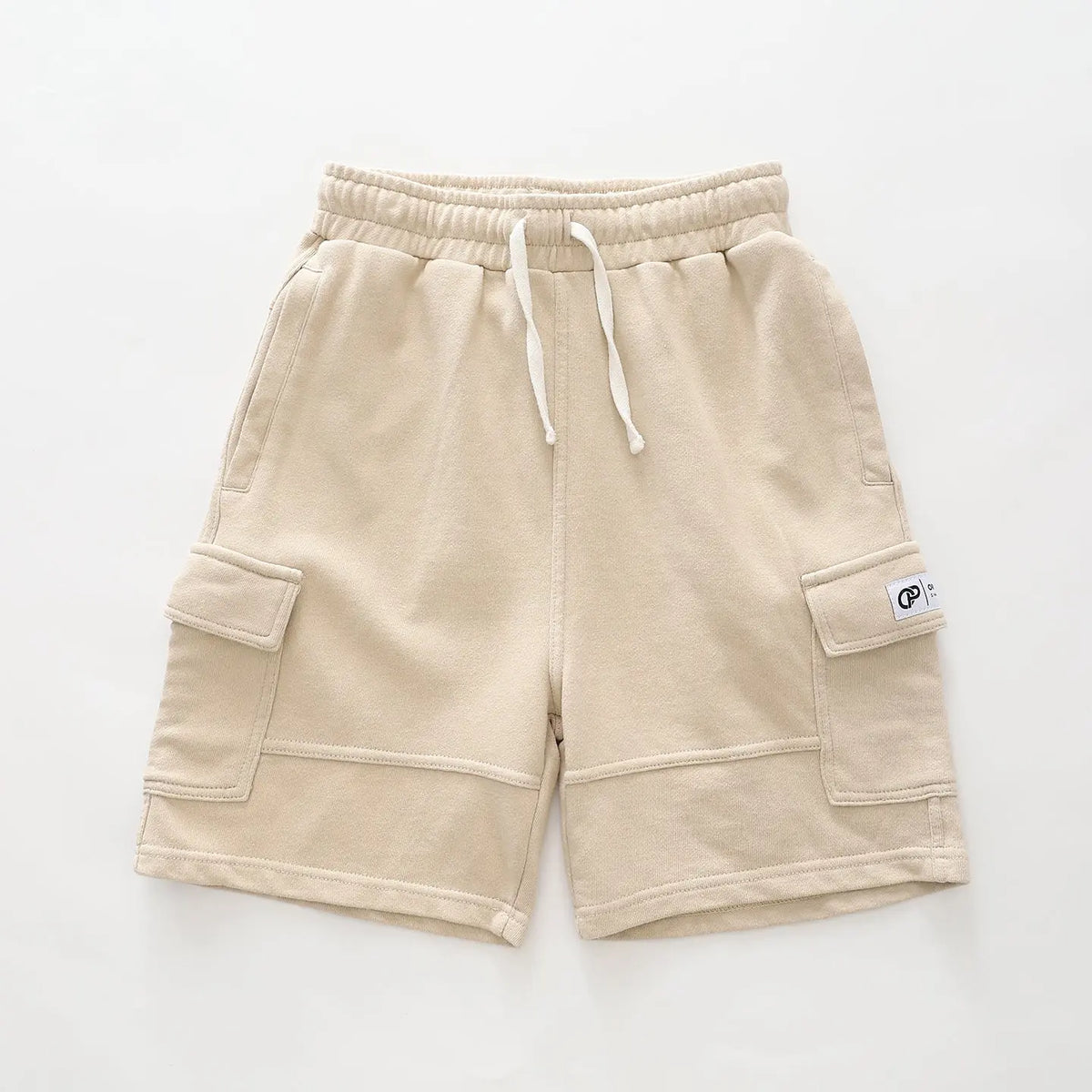Beige Cargo Track Shorts Ollies Place