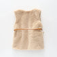 Beige Faux Fur Vest Ollies Place