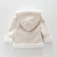 Beige Suedette Duffle Jacket Ollies Place