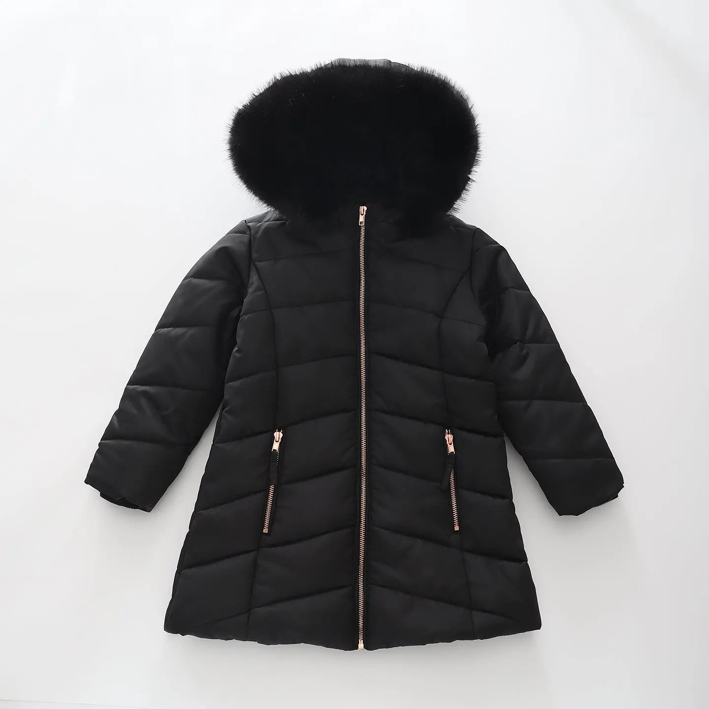 Black Belted Puffer Coat Ollies Place