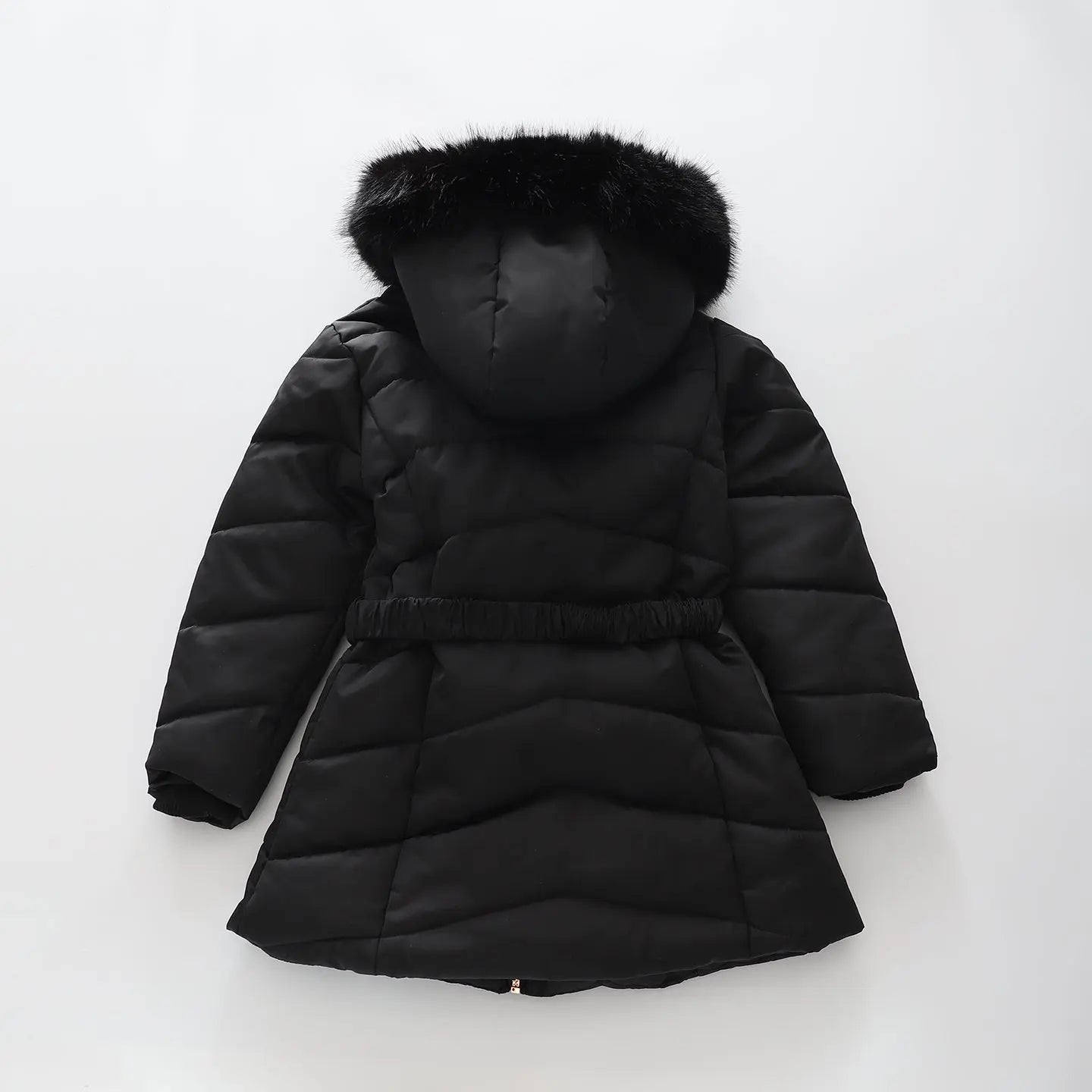 Black Belted Puffer Coat Ollies Place