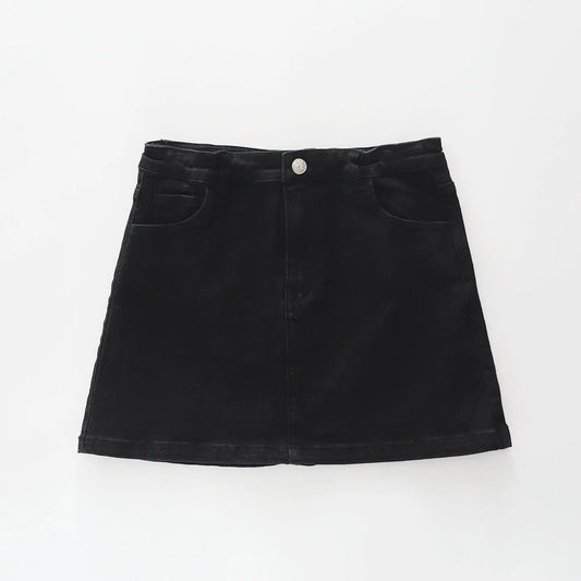 Black Denim Skirt Ollies Place