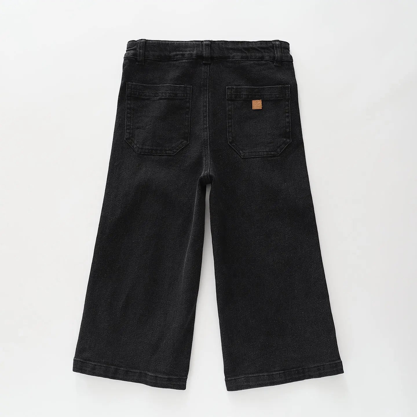 Black Wide Leg Panelled Jeans Ollies Place