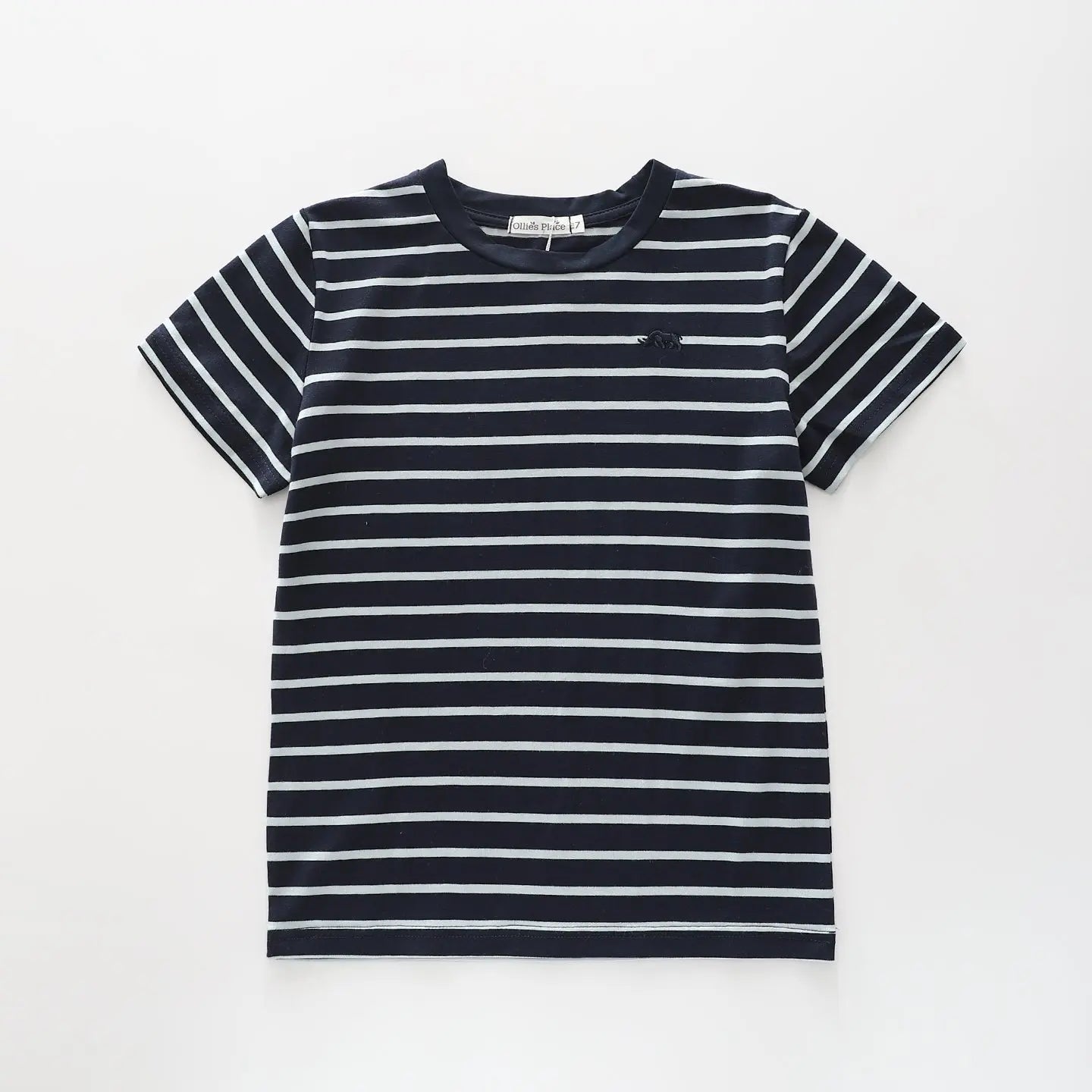 Black and White Striped Kids Tee Ollies Place