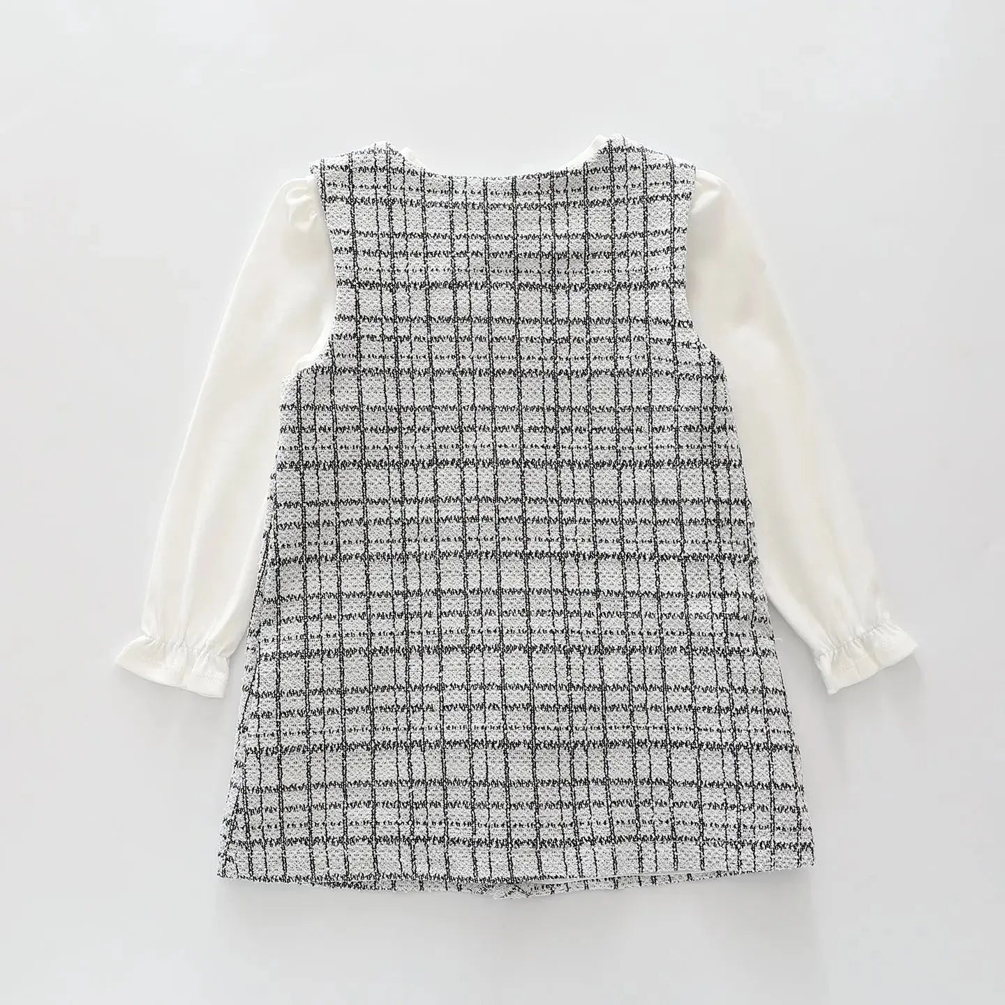 Black and White Tweed Shift Dress Set Ollies Place