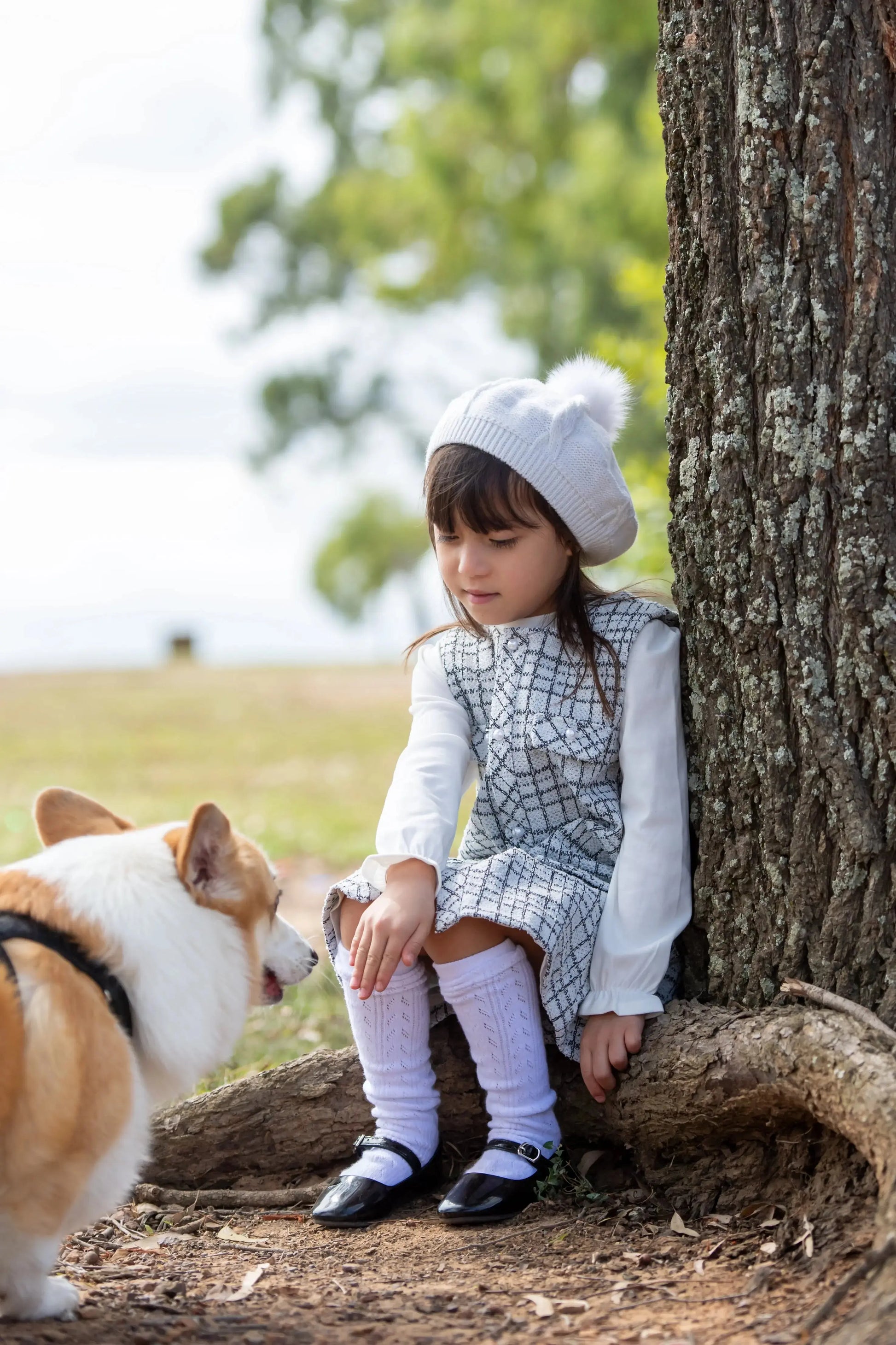 Black and White Tweed Shift Dress Set Ollies Place