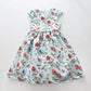 Blue Australiana Print Dress Ollies Place