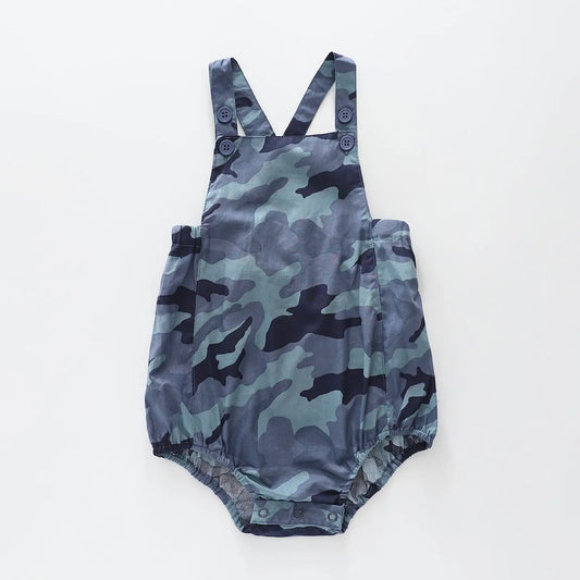 Blue Camo Baby Romper Ollies Place