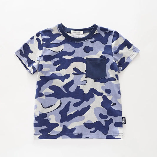 Blue Camouflage Tee Ollies Place