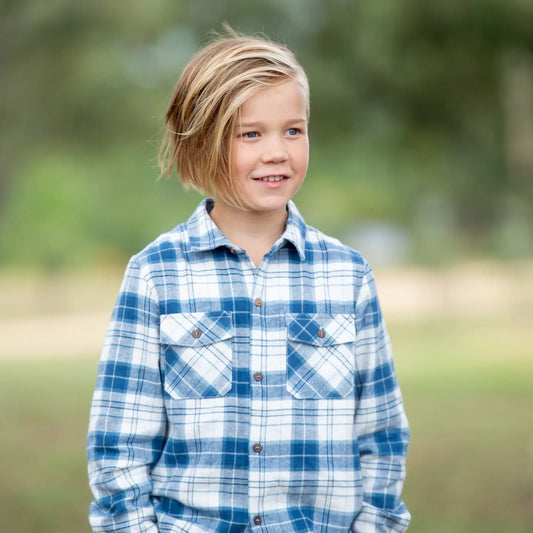 Blue Check Flanno Ollies Place