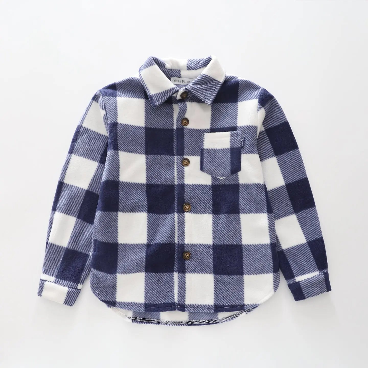 Blue Check Overshirt Ollies Place