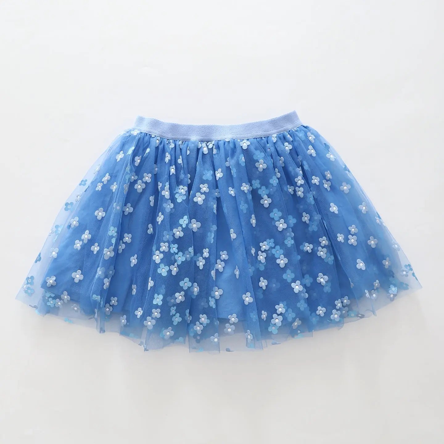 Blue Daisies Tulle Skirt Ollies Place