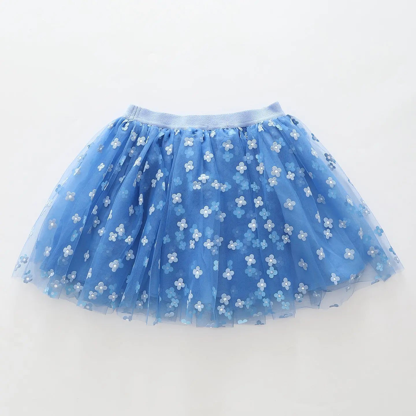Blue Daisies Tulle Skirt Ollies Place