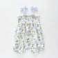 Blue Floral Baby Boho Romper Ollies Place