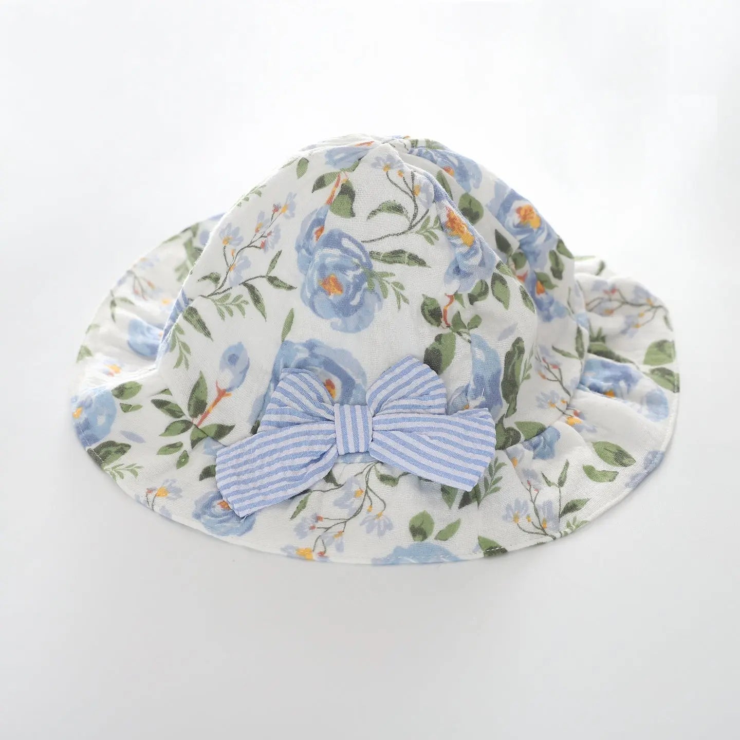 Blue Floral Baby Hat Ollies Place