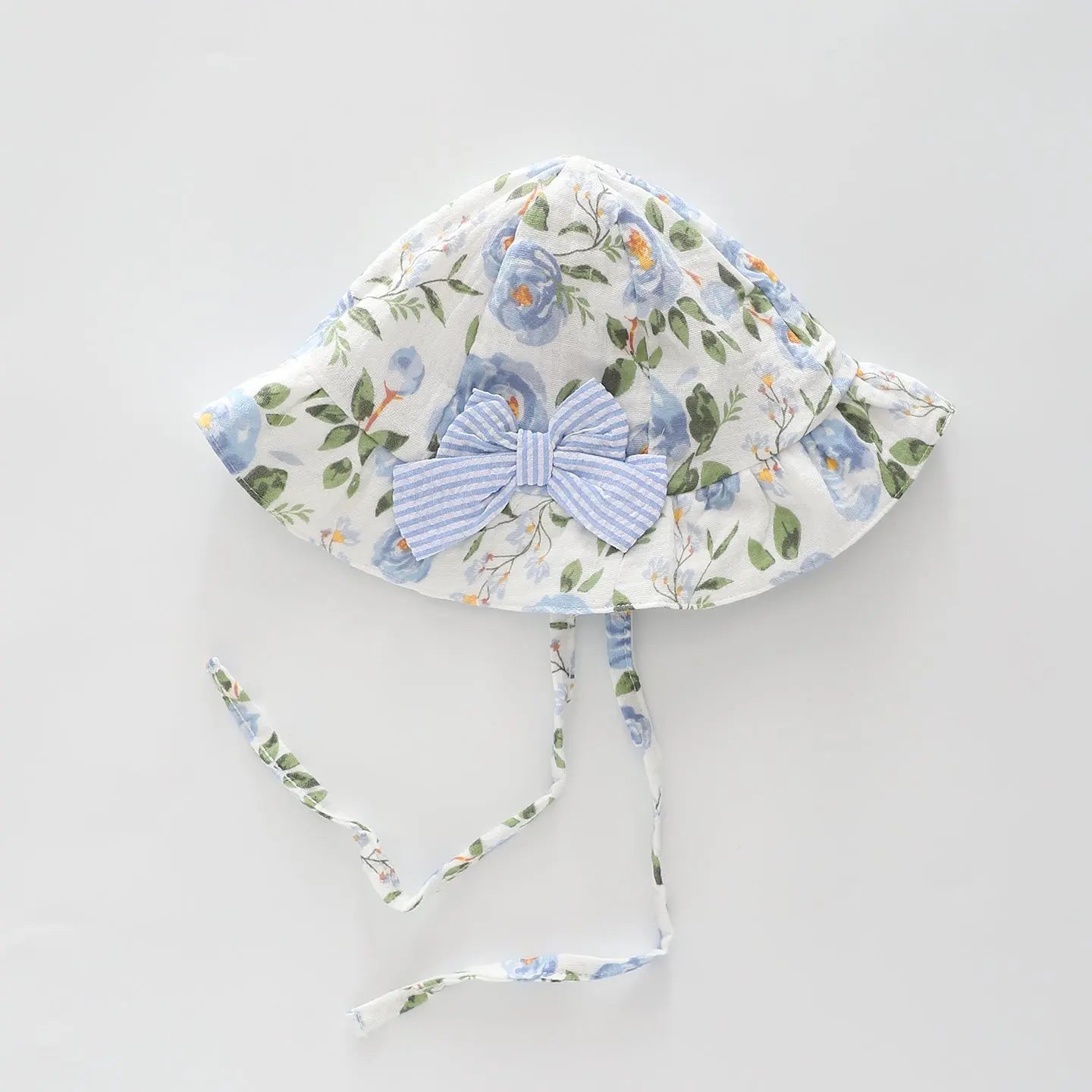 Blue Floral Baby Hat Ollies Place