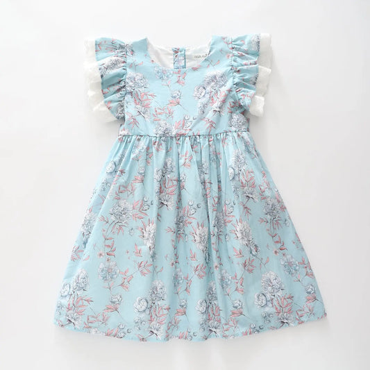 Blue Floral Dress Ollies Place