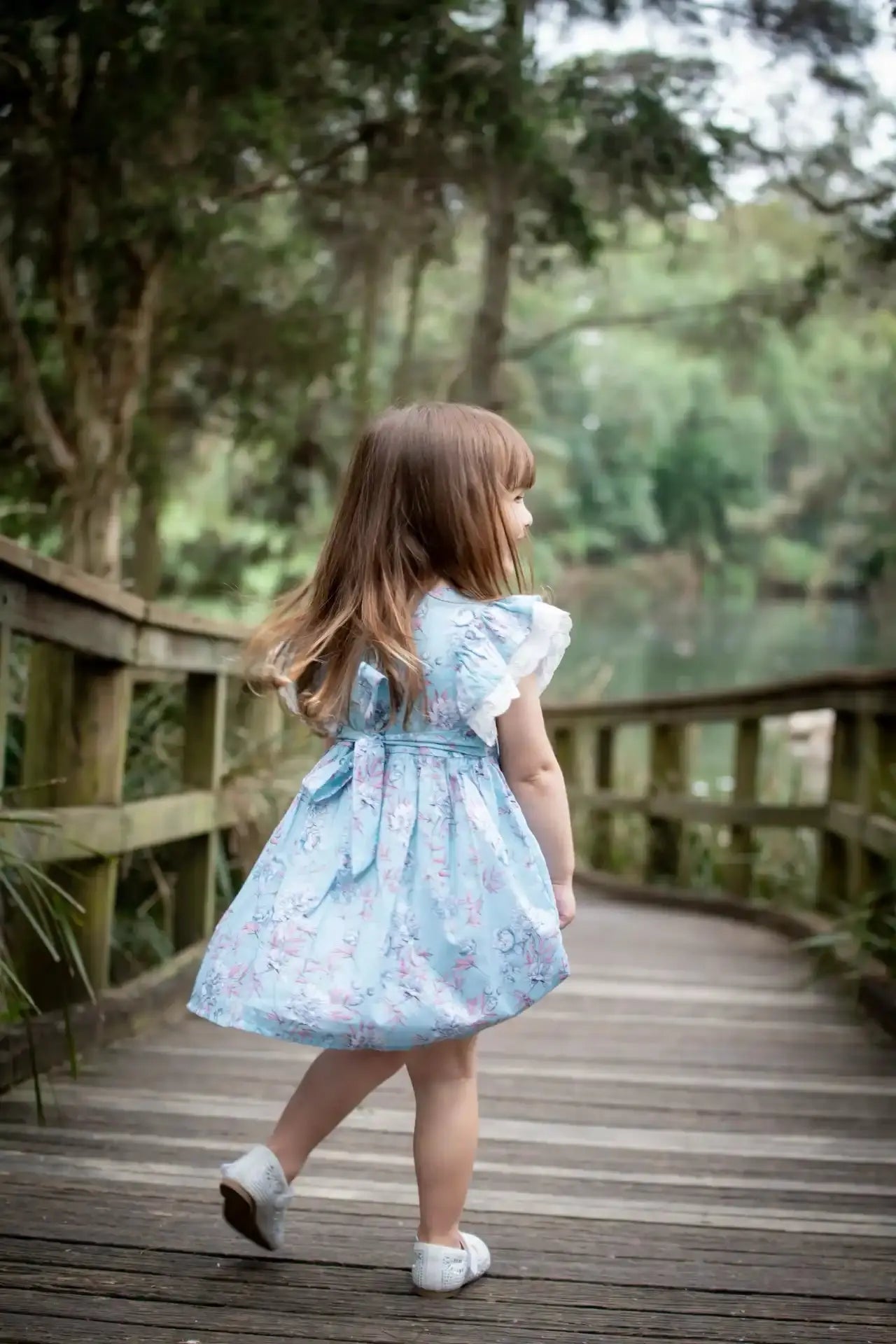 Blue Floral Dress Ollies Place