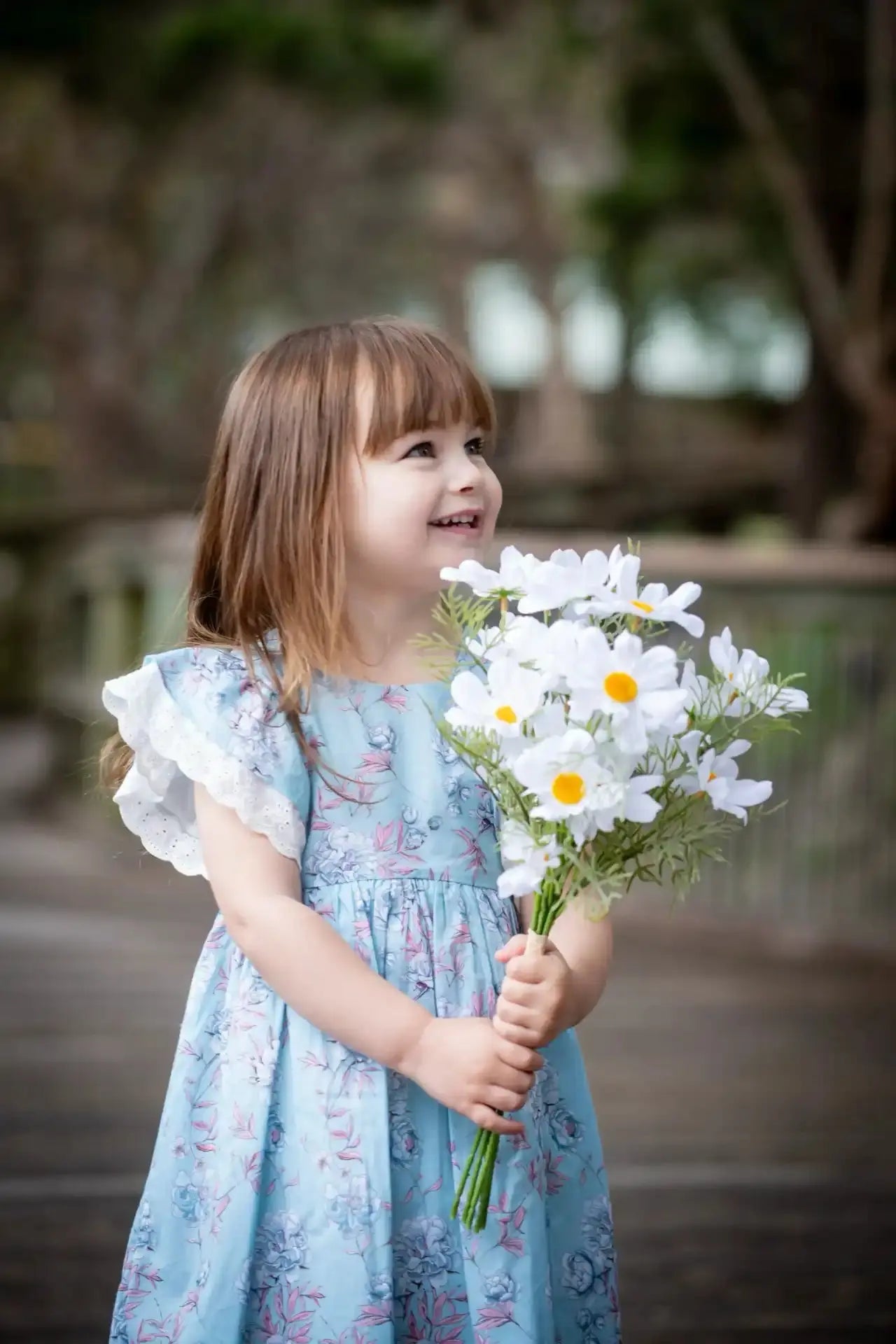 Blue Floral Dress Ollies Place