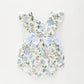 Blue Floral Ruffle Romper Ollies Place