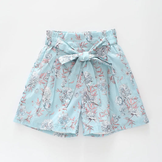 Blue Floral Shorts Ollies Place