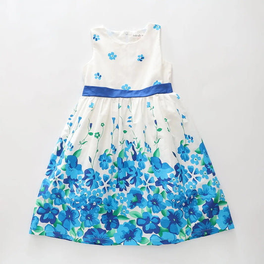 Blue Flower Field Dress Ollies Place