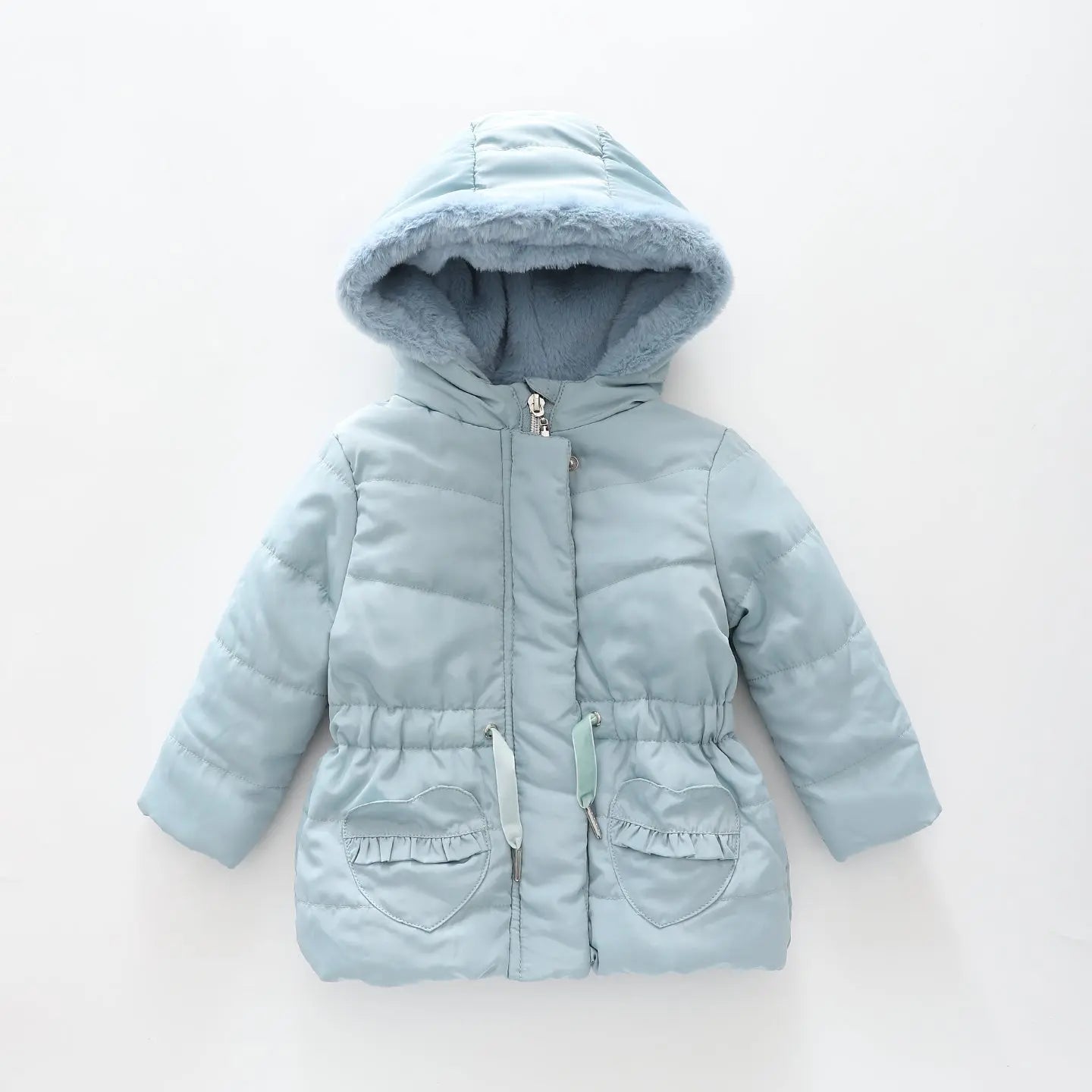 Blue Hearts, Infant Girls Hooded Coat Ollies Place