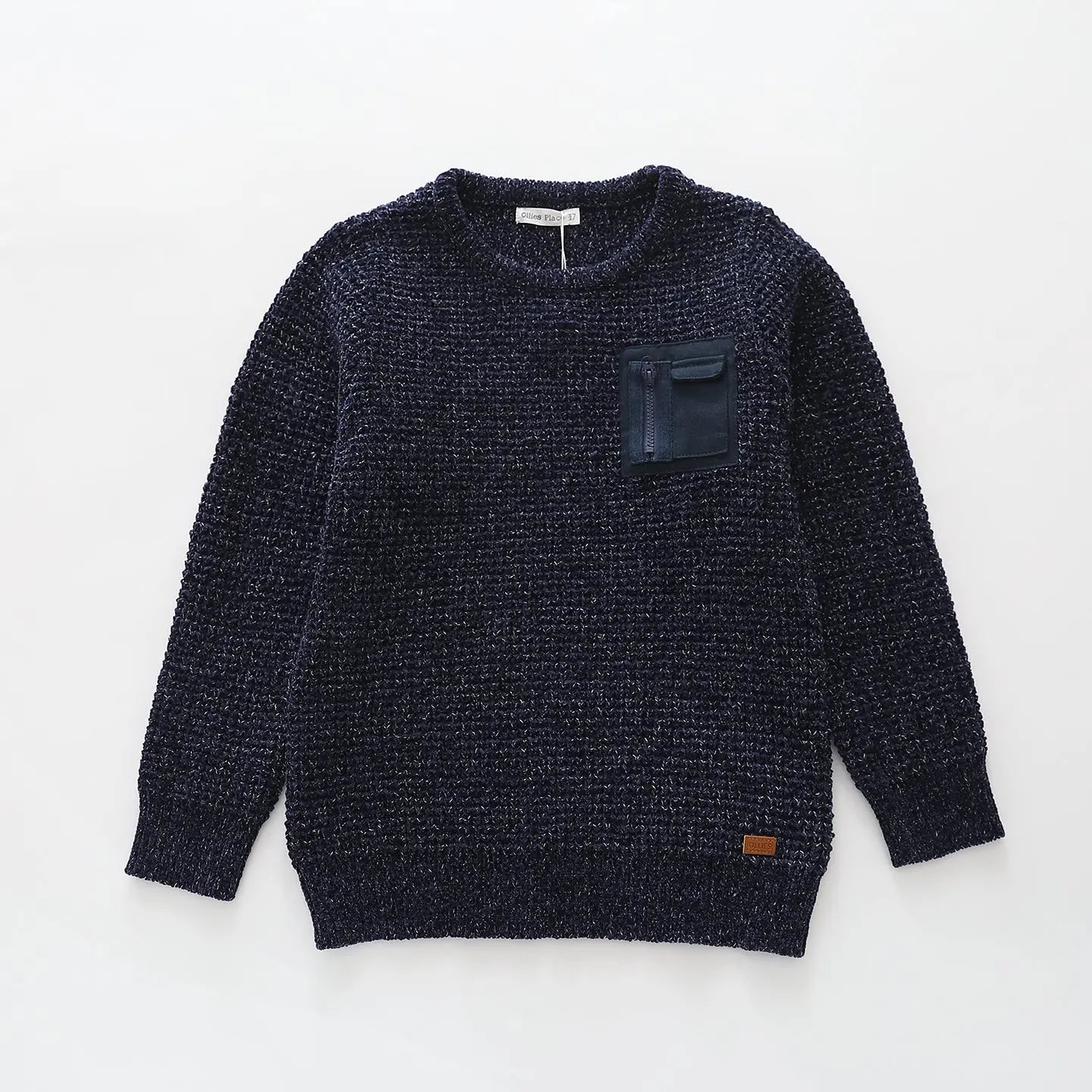 Blue Marle Knit Jumper Ollies Place
