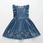 Blue Meadow Chambray Dress Ollies Place